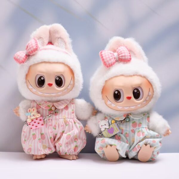 Strawberry Onesie Set Labubu Outfit