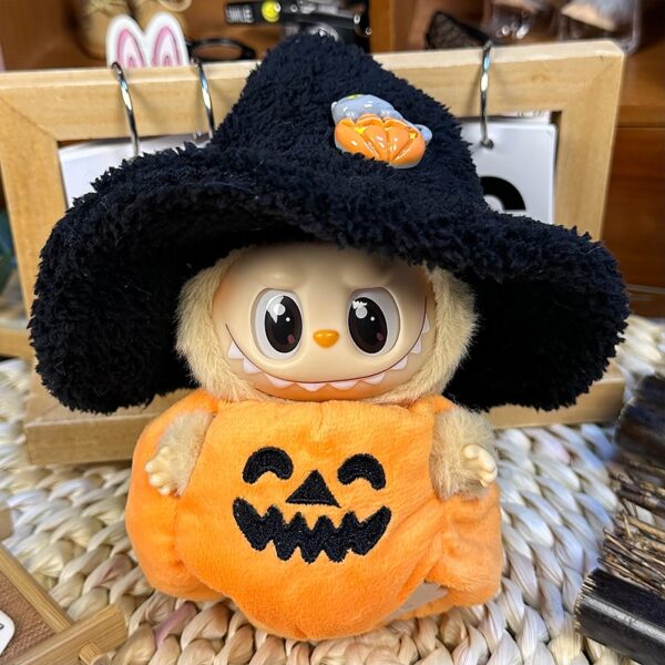 Halloween Pumpkin Costumes Set Labubu Outfit